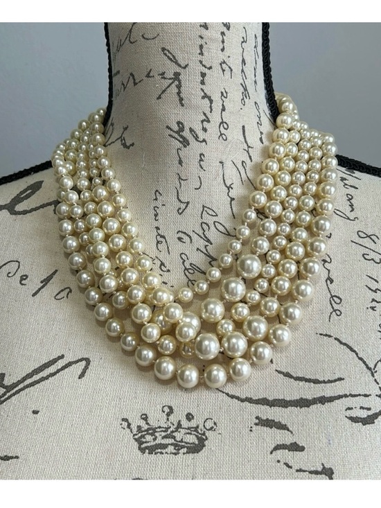 J. Crew Jewelry - J. CREW • Elegant Cream Pearl Multi-Strand Necklace • A Closet MUST HAVE!